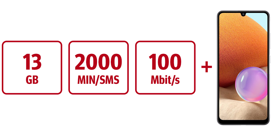 Inklusive 13 GB, 2000 MIN/SMS, 100 Mbit/s und KURIER Digital-Abo